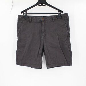 Katin chino Shorts Men's 36 8" gray flat front mid rise casual cotton pockets